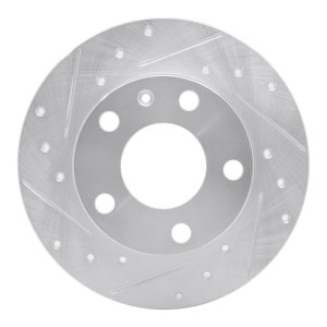 Audi A4 Quattro Brake Rotor (1) - Rear Left - R1 Concepts - Drilled & Slotted - Silver - `02-`06 Audi A4 Quattro Brake Rotor (1) - Rear Left - R1 Concepts - Drilled & Slotted - Silver - `02-`06